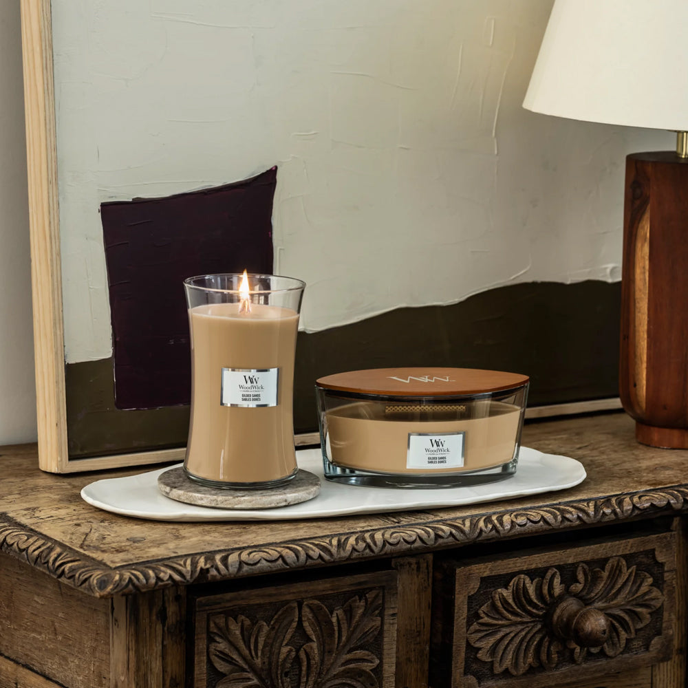 СВЕЩ WOOD WICK GILDED SANDS