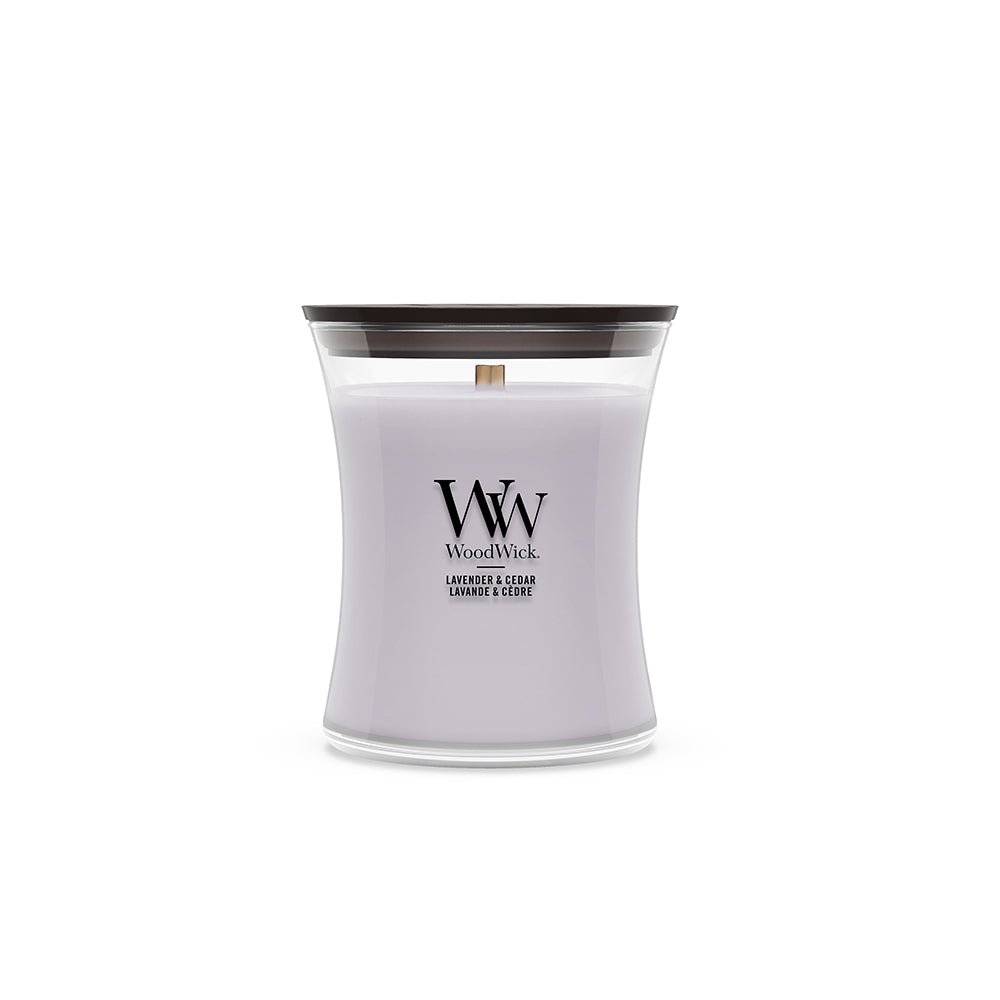 СВЕЩ WOOD WICK LAVANDER AND CEDAR ГОЛЯМ БУРКАН