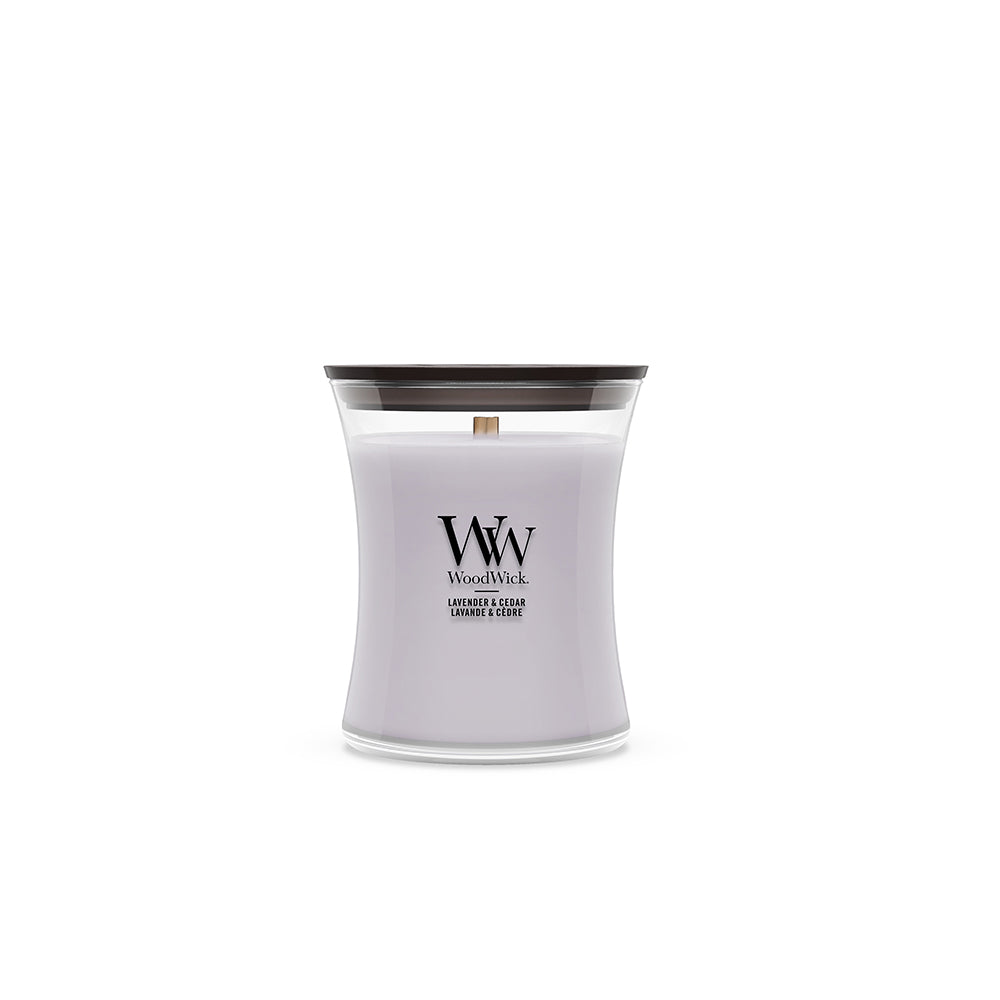 СВЕЩ WOOD WICK LAVANDER AND CEDAR ГОЛЯМ БУРКАН