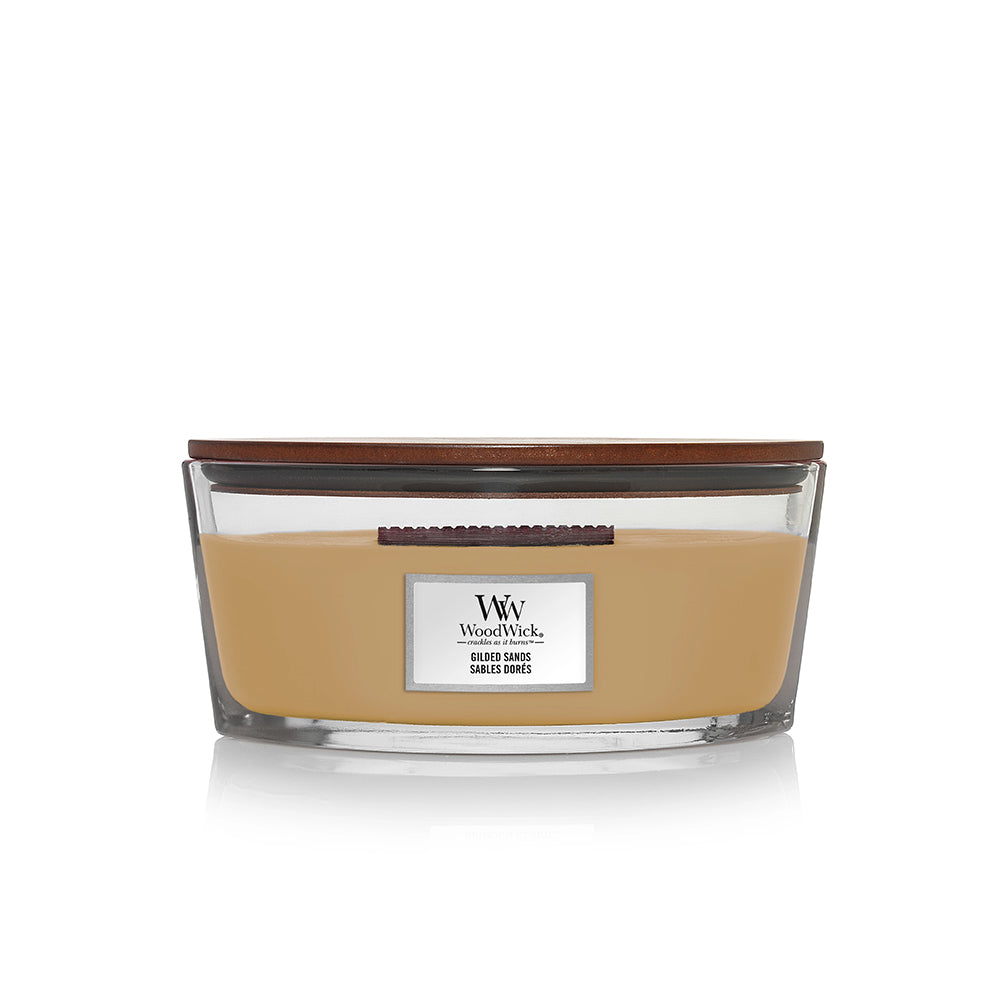 СВЕЩ WOOD WICK GILDED SANDS ЕЛИПСА