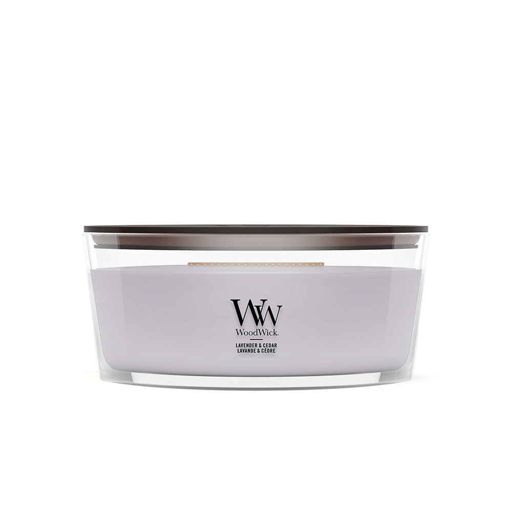 СВЕЩ WOOD WICK LAVENDER AND CEDAR ЕЛИПСА